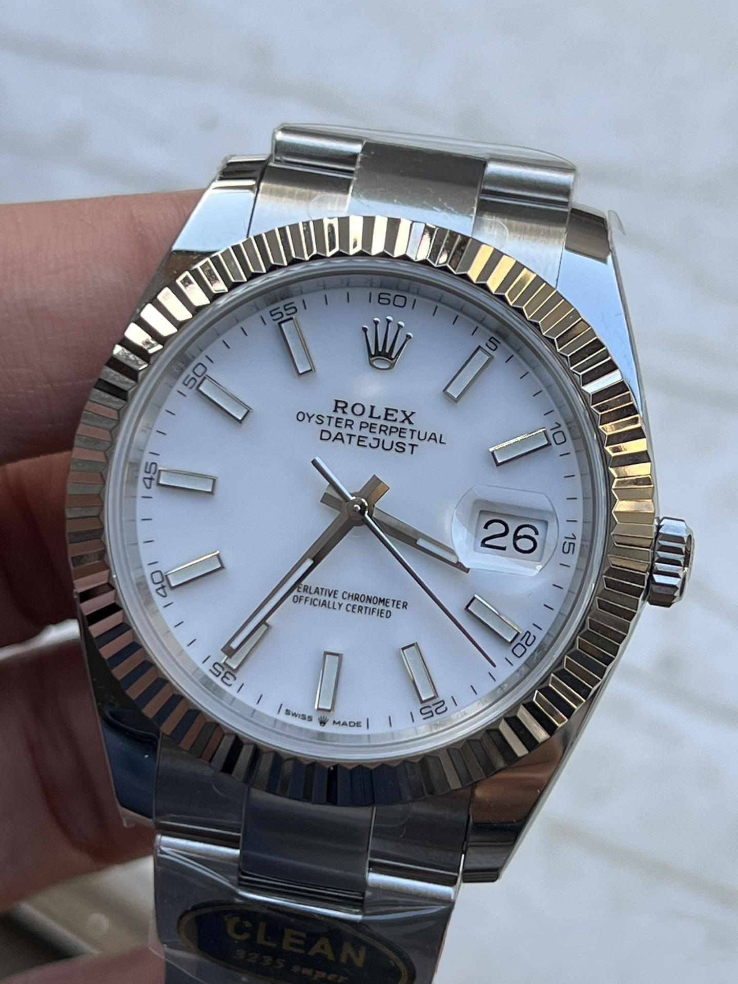 Clean Factory Watch Rolex Datejust 41 126334 White Dial Luminous Hour Markers Oyster Bracelet SH3235 Movement 72 Hours Power Reserve 03 Clean Factory Watch Rolex Datejust 41 126334 White Dial Luminous Hour Markers Oyster Bracelet SH3235 Movement 72 Hours Power Reserve 03