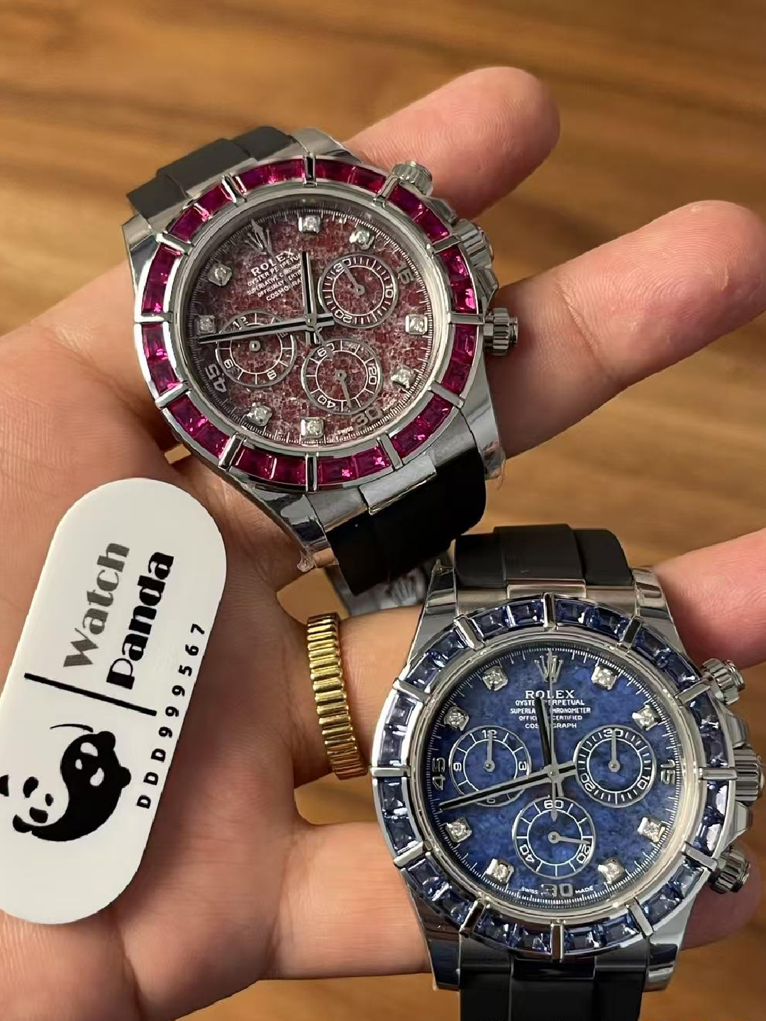 Premium Customized Daytona 116519 Red Garnet Dial and Bezel Diamonds Indexes Based on Clean Factory Daytona DD4130 Movement Oysterflex Strap 10 Premium Customized Daytona 116519 Red Garnet Dial and Bezel Diamonds Indexes Based on Clean Factory Daytona DD4130 Movement Oysterflex Strap 10