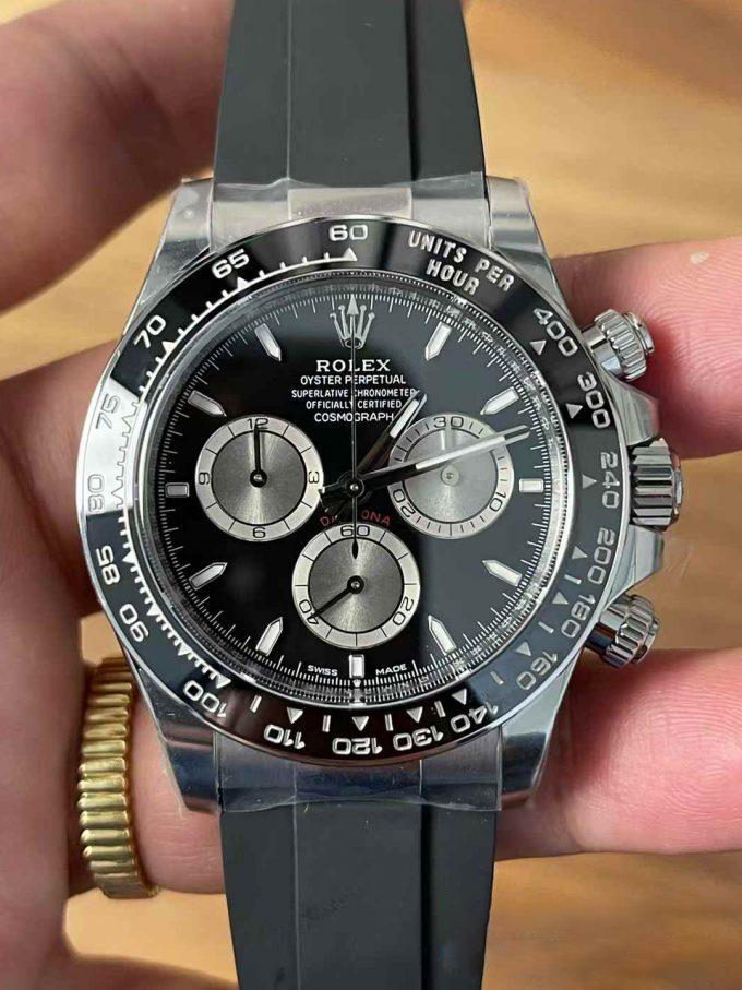 Clean Factory Watches Daytoan 126519 Black Dial Silver Chrono Sub Dial Black Ceramic Bezel Stainless Steel Case SH4131 Movement Oyster Bracelet 00 Clean Factory Watches Daytoan 126519 Black Dial Silver Chrono Sub Dial Black Ceramic Bezel Stainless Steel Case SH4131 Movement Oyster Bracelet 00