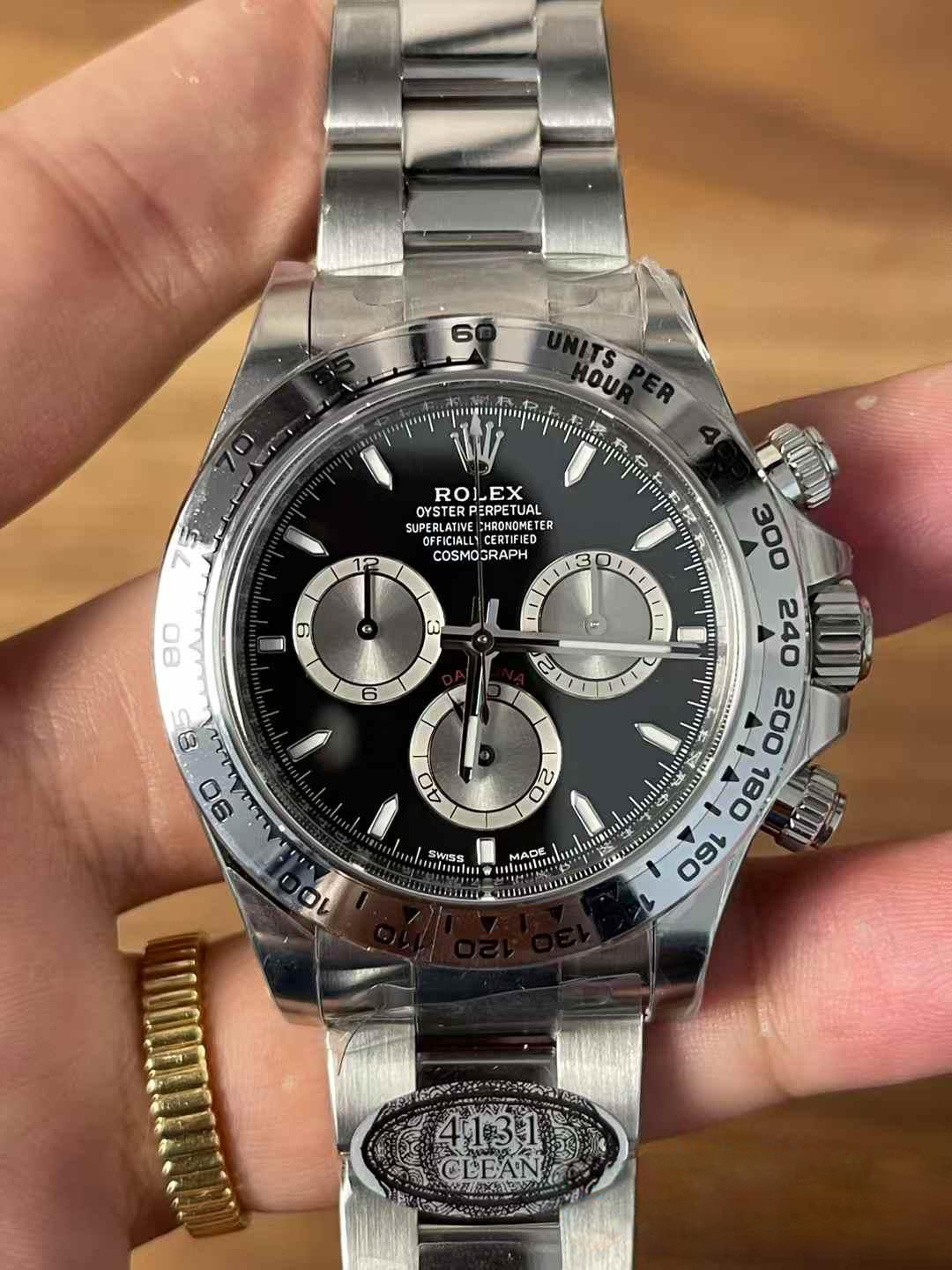 Clean Factory Watches Daytona 126509 Black Dial Luminous Hour Markers Silver Chrono Sub Dial 904L Steel Case Oyster Bracelet SH4131 Movement 01 Clean Factory Watches Daytona 126509 Black Dial Luminous Hour Markers Silver Chrono Sub Dial 904L Steel Case Oyster Bracelet SH4131 Movement 01