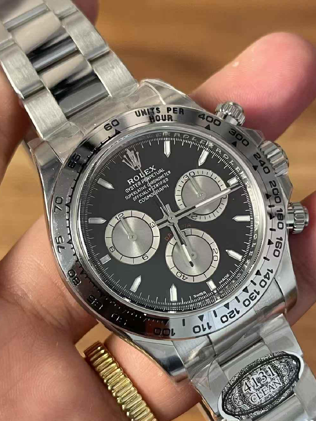 Clean Factory Watches Daytona 126509 Black Dial Luminous Hour Markers Silver Chrono Sub Dial 904L Steel Case Oyster Bracelet SH4131 Movement 02 Clean Factory Watches Daytona 126509 Black Dial Luminous Hour Markers Silver Chrono Sub Dial 904L Steel Case Oyster Bracelet SH4131 Movement 02