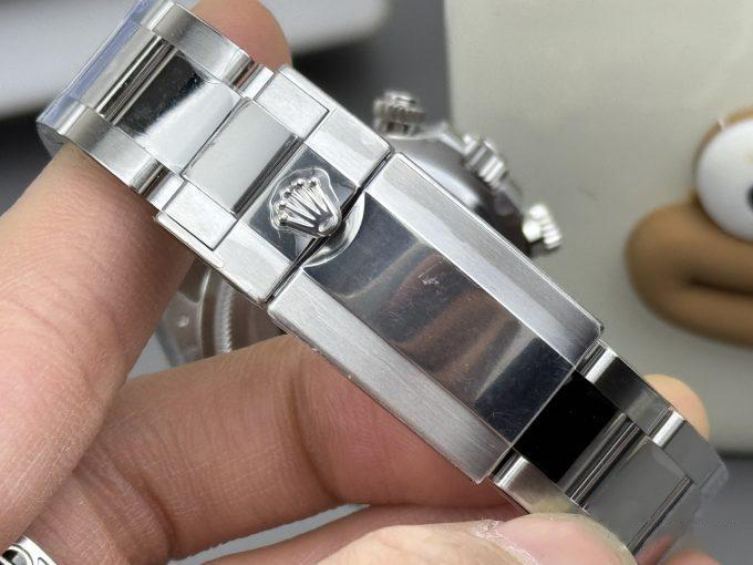 Clean Factory Watches Rolex Daytona 126509 Black Dial Diamonds Hour Markers Silver Chrono Sub Dial 904L Steel Case Oyster Bracelet SH4131 Movement 04 Clean Factory Watches Rolex Daytona 126509 Black Dial Diamonds Hour Markers Silver Chrono Sub Dial 904L Steel Case Oyster Bracelet SH4131 Movement 04