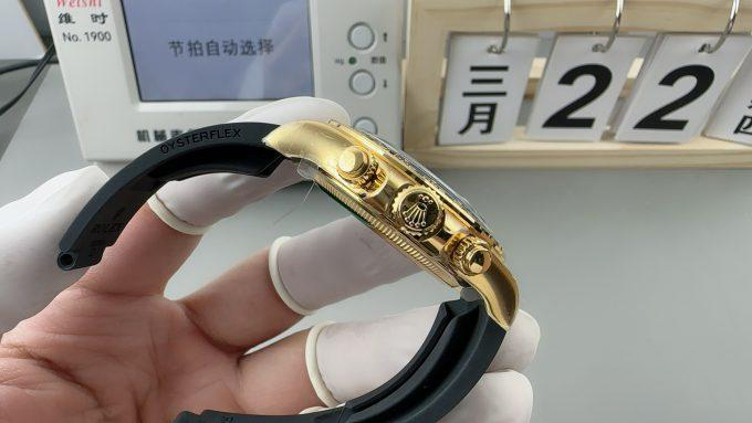 Clean Factory Watches Rolex Daytona 126518 Black Dial Luminos Hour Markers Yellow Gold Case Black Ceramic Bezel Oysterflex Strap 4131 Caliber 03 Clean Factory Watches Rolex Daytona 126518 Black Dial Luminos Hour Markers Yellow Gold Case Black Ceramic Bezel Oysterflex Strap 4131 Caliber 03