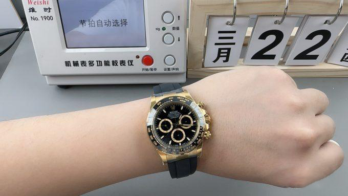 Clean Factory Watches Rolex Daytona 126518 Black Dial Luminos Hour Markers Yellow Gold Case Black Ceramic Bezel Oysterflex Strap 4131 Caliber 06 Clean Factory Watches Rolex Daytona 126518 Black Dial Luminos Hour Markers Yellow Gold Case Black Ceramic Bezel Oysterflex Strap 4131 Caliber 06