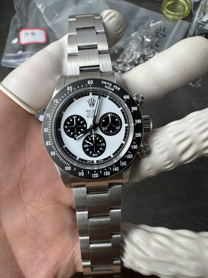 Premium Custom Paul Newman Daytona Blaken Daytona Vintage Line Limited Edition Base on Clean Factory 4130 Panda Daytona 03 Premium Custom Paul Newman Daytona Blaken Daytona Vintage Line Limited Edition Base on Clean Factory 4130 Panda Daytona 03